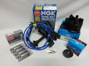 IGNITION KIT for HONDA CIVIC NGK SPARK PLUGS WIRE SET YEC CAP ROTOR JAPAN DX EX (for: Honda)
