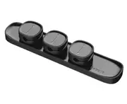 Mini Magnetic Wire Clip Data Cable Storage Tool Convenient and Creative Desktop Finishing Buckle-Black