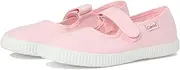 [Cienta Kids Shoes] 56000 – Ideal for Infants/Toddlers/Little Kids – Canvas Lining – Rubber Outsole - Washable, Light Pink, 4 Toddler