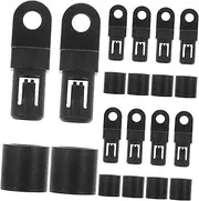 Mipcase 10Pcs Bungee Cord End Hooks Water Resistant Elastic Terminal Ends for Kayaks Canoes and Boats Durable Replacement Rope Hooks for Secure Tie Downs