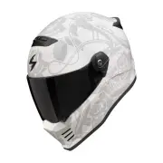 Covert FX Dragon Matt Light Grey Silver Full Face Helmet
