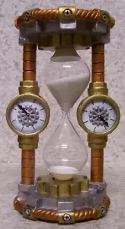 Hourglass Sand Timer Steampunk NEW 5 minute boiled egg