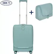 BRIC'S POSITANO hardside expandable Cabin spinner trunk Suitcase W/ Pocket S 21"