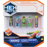 Hex Bots - Nano 5pk 4 Nano Bugs With Bonus Flash Nano from Tates Toyworld