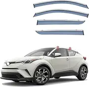 4Pcs Car Wind Deflectors for Toyota Chr/Izoa Mk1-Ax10-Ax50 2016-2020 2021 2022 2023, Side Window Ventilated Visors Rain Deflector
