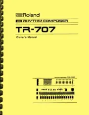 Roland TR-707 Rhythm Composer OWNER'S MANUAL and SERVICE NOTES