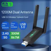 USB Driver free wireless network 1200M dual-frequency computer wifi receiver 5G / 2.4G