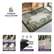 Front Door Mat Outside Entrance, Summer Tropical Leaves Plant Welcome Doormat...
