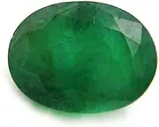 [S Kumar Gems & Jewels] 4.00 Ratti Green Emerald Stone (Pan) Original Genuine Stone Foe Men and Women, Shell, Emerald, Shell, Emerald, Shell, Emerald