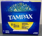 Tampax Regular R 40 Tampons Cardboard Applicator Sealed Brand New Pack