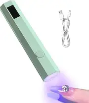 Handheld UV Light for Gel Nails - Small Light UV Gel Polish Lamp, LED Display, Rechargeable Dryer with 2 Timers for Fast Nail Extension, Rhinestone Glue Decoration