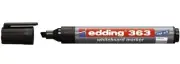 Edding 363 Whiteboard Marker Chisel Tip 1-5Mm Line Black Pack 10