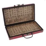 Wooden Trunk Chest with Dragon Pattern, Decorative Treasure