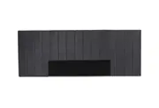 Extended Headboard (Super King, King, Queen, Double) - Mayfair Charcoal Velvet