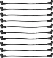 RLP Spark Plug Coil Wires Black 8.0mm Ignition Coil Wires 14 Inches Fits SBF Small Block Ford 221 255 260 289 302 351W-Pack of 10