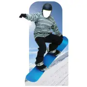 SNOWBOARDER Stand-In CARDBOARD CUTOUT Standup Standee Standin FREE SHIPPING