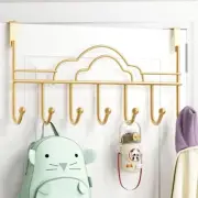 Over the Door 7 Hook Rack Hanger Coat Hat Bag Hanging Holder Home Door Organizer