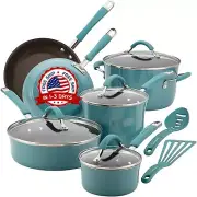 #1 Juego De Ollas Y Sartenes De Utensilios De Cocina Antiadherentes Cucina NUEVO