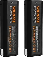 [Shentec] 2-Pack 4000mAh 6V Battery Compatible with Paslode 404717 B20544E BCPAS-404717 404400 900400 900420 900600 901000 902000 B20720 CF-325 IM200 F18 IM250 IM250A IM350A IM350CT PS604N, Ni-MH