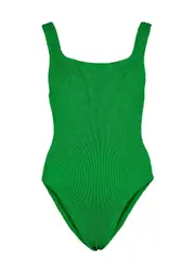 Hunza G Seersucker Swimsuit - Green - One Size One Size