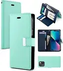 Wallet Leather Flip Case Cover For iPhone 15 14 11 13 12 Pro XS Max XR Plus X