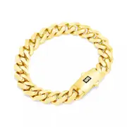 10k Yellow Gold Royal Monaco Miami Cuban Link 9mm Chain Bracelet w Box Clasp 8"