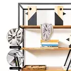 Melting Clock Deformation Clock Roman Number Gifts for Art Lovers (Gold) AU