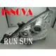 ●○RUN SUN 車燈,車材○● 全新 TOYOTA 豐田 08 09 10 11 12 13 14 INNOVA 大人物 LED 光圈 R8 DRL 晶鑽投射魚眼大燈