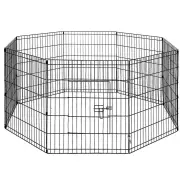 30" 8 Panel Pet Dog Playpen Puppy Exercise Cage Enclosure Fence Play Pen