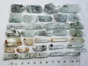 132 Gram Aquamarine with Black Tourmaline Garnet Combine Crystals From Pakistan