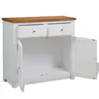 Solid Oak Wood Sideboard Storage Cabinet Furniture 90/110x33.5x70 cm vidaXL
