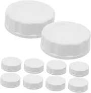 FONDOTIN 10pcs Jar Lids with Silicone for Wide Mouth Canning Leakproof Seal for Bottle Storage Versatile Lids for Projects