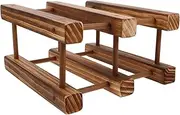 Lid Wood Wine Rack Elegant Wine Holder for Cabinet Sturdy Wine Bottle Display Stackable Wine Bottle Organizer