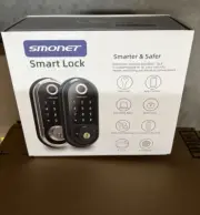 Smonet SMUS-ZNS-H001-SIL Keyless Smart Lock , Fingerprint and Keypad - FREE SHIP