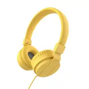 Catzon GS778 Lightweight Stereo Foldable Wired Headphones for Kids Adults Adjustable Headband Headset for Phone/PC-Yellow