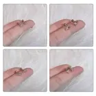Fashion Heart Star Crystal Piercing Ear Stud Girls Studs Helix Cartilage EarriGU