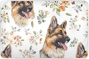 Cute Dogs Flowers Extra Large Resuable Changing Pad Covers Highly Absorbent Toddler Bed Pee Pads Anti-Lip Bed Liners for Children Adults Pets 52" L x 34" W