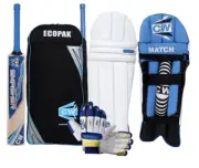 SMASHER Junior Right Handed Premium Cricket Complete Set For Childrens 8-9 Yrs