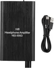 HiFi Headphone Amplifier,Portable 3.5mm Metal Rechargeable USB Earphone Amplifier with 2000MAh Large Battery,for MP3,Mobile Phones,Laptops,Etc