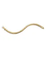 Alberto Amati 14K Yellow Gold Herringbone Curb Link Bracelet