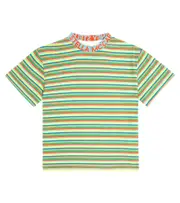 [Stella McCartney Kids] Stella McCartney Kids Striped cotton jersey T-shirt Y 4 multicoloured