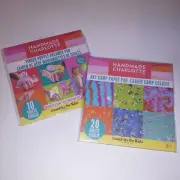 Set of 2 Handmade Charlotte Kids Finger Puppet Dreamer Pad & Art Camp Paper