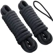 Dock Lines: 3/4" x 25' Double-Braided Nylon Boat Dock Line, Premium Boat Rope...