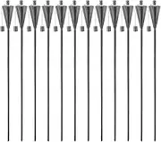 Garden Fire Torch - Oil Paraffin Lantern - 146 cm Triangle Design - Pack of 12