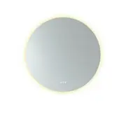 EURO MIRROR Fless Round LED Illuminated Frameless Bathroom Wall Mirror - 800mm