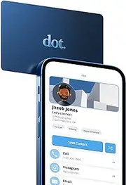 dot. Card - Digital Business Card - Tap to Share - iPhone & Android (Blue)