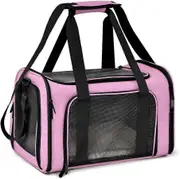 Cat Carrier, Pet Carrier Airline Approved for Medium Cats 15lbs, Dog Carriers