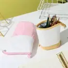 Retractable Pencil Bags Storage Organizer Stationery Case Cosmetics Pouch Kid