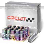 Circuit CP50 Extended Closed End Lug Nuts 12x1.5 Neo-Chrome Fits Kia Hyundai (for: Kia)