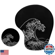 ITNRSIIET Ergonomic Mouse Pad Coaster Set with Gel Wrist Support Wrist Rest S
